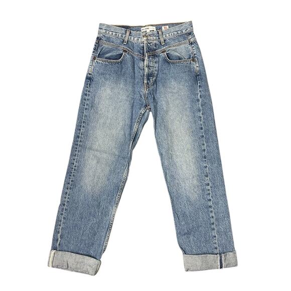 Re/Done Women's 27 Blue Double Yoke High Rise Relaxed Jeans EUC - Picture 1 of 4